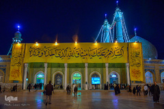 حرم حضرت معصومه(س) در شب نیمه شعبان‎