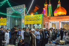 حرم حضرت معصومه(س) در شب نیمه شعبان‎