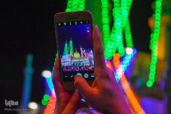 حرم حضرت معصومه(س) در شب نیمه شعبان‎