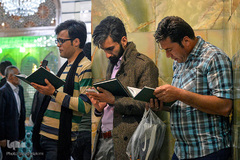 حرم حضرت معصومه(س) در شب نیمه شعبان‎