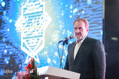 عباس سلیمی در مراسم تجلیل از مهدی غلام‌نژاد، قاری بین‌المللی قرآن