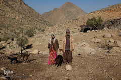 زن و مرد عشایر قشقایی در کنار هم مشاهده می‌شوند.