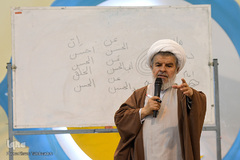 حجت الاسلام والمسلمین محمدحسن راستگو در دهمین روز بیست و هفتمین نمایشگاه بین‌المللی قرآن کریم