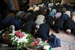 مراسم تشییع پیکر مرحوم محسن مظاهری، پیشکسوت قرآنی