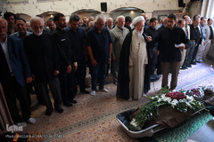 مراسم تشییع پیکر مرحوم محسن مظاهری، پیشکسوت قرآنی