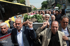 مراسم تشییع پیکر مرحوم محسن مظاهری، پیشکسوت قرآنی