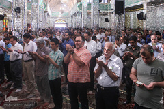 نماز عیدسعید فطر درجوار حرم حضرت امامزاده حسن(ع)