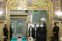 آیین غبارروبی مضجع مطهر رضوی