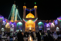 حرم کریمه اهل بیت(ع) در شب عید غدیر