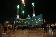 حرم کریمه اهل بیت(ع) در شب عید غدیر