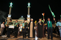 حرم کریمه اهل بیت(ع) در شب عید غدیر