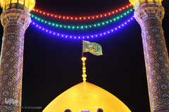 حرم کریمه اهل بیت(ع) در شب عید غدیر