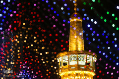 حرم مطهر رضوی در شامگاه عید غدیر‎