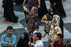 حرم مطهر رضوی در شامگاه عید غدیر‎