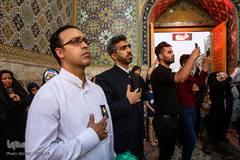 حرم مطهر رضوی در شامگاه عید غدیر‎