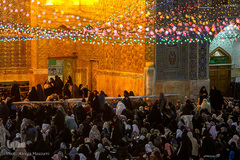 حرم مطهر رضوی در شامگاه عید غدیر‎