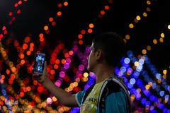 حرم مطهر رضوی در شامگاه عید غدیر‎