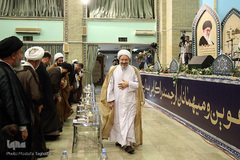 حضور آیت‌الله محسن اراکی، دبیر مجمع تقریب مذاهب اسلامی در هفدمین اجلاس روز جهانی مسجد
