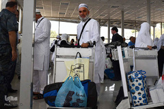 بازگشت اولین گروه حجاج تاجیکستانی از سفر حج