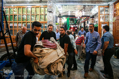 برپایی خیمه ی عزای حسینیه کربلای های تهران