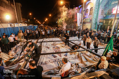 برپایی خیمه ی عزای حسینیه کربلای های تهران