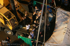 برپایی خیمه ی عزای حسینیه کربلای های تهران