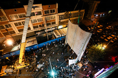 برپایی خیمه ی عزای حسینیه کربلای های تهران