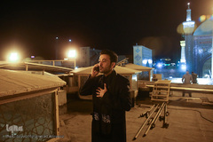 تعویض پرچم گنبد حرم رضوی در آغاز ماه محرم