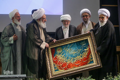 تودیع حجت‌الاسلام محمدحسن اختری، دبیر کل سابق و معارفه رضا رمضانی، دبیرکل جدید مجمع جهانی اهل بیت