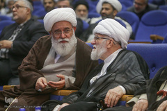 تودیع حجت‌الاسلام محمدحسن اختری، دبیر کل سابق و معارفه رضا رمضانی، دبیرکل جدید مجمع جهانی اهل بیت