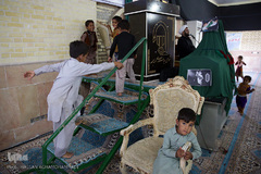 مراسم شیرخوارگان حسینی در منطقه محروم زهکلوت