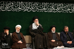 اولین شب مراسم عزاداری حضرت اباعبدالله الحسین(ع) در حسینیه امام خمینی(ره)