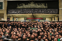 اولین شب مراسم عزاداری حضرت اباعبدالله الحسین(ع) در حسینیه امام خمینی(ره)