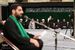 اولین شب مراسم عزاداری حضرت اباعبدالله الحسین(ع) در حسینیه امام خمینی(ره)