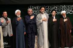 اولین شب مراسم عزاداری حضرت اباعبدالله الحسین(ع) در حسینیه امام خمینی(ره)