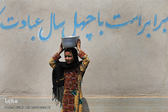 توزیع نذورات حسینی در میان گپرنشینان و اهالی فقیر روستاهای منطقه محروم جازموریان