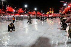 مفروش شدن بین الحرمین به فرش قرمز