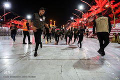 مفروش شدن بین الحرمین به فرش قرمز