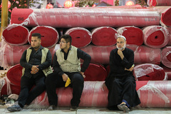 مفروش شدن بین الحرمین به فرش قرمز