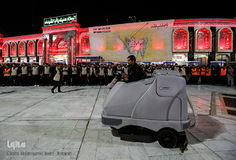 مفروش شدن بین الحرمین به فرش قرمز