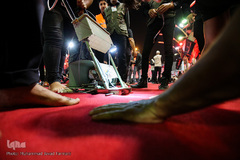 مفروش شدن بین الحرمین به فرش قرمز