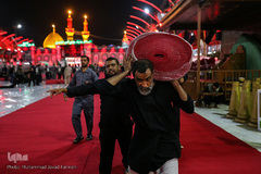 مفروش شدن بین الحرمین به فرش قرمز