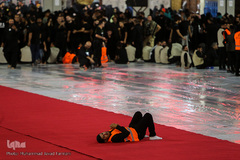 مفروش شدن بین الحرمین به فرش قرمز