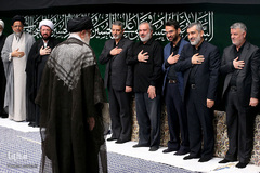 مراسم عزاداری شب تاسوعای حسینی در حسینه امام‌خمینی(ره)