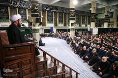 مراسم عزاداری شب تاسوعای حسینی در حسینه امام‌خمینی(ره)