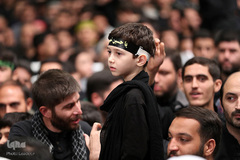 مراسم عزاداری شب تاسوعای حسینی در حسینه امام‌خمینی(ره)