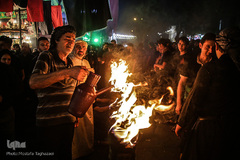 آیین مشعل گردانی در دولت آباد