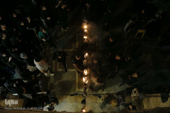 ⁨آیین مشعل گردانی نجفی‌های مقیم قم⁩