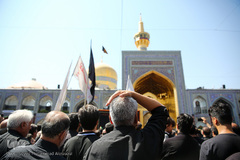 مراسم عزاداری تاسوعا حسینی در حرم مطهر رضوی