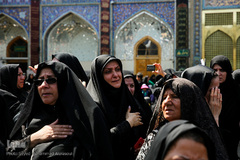 مراسم عزاداری تاسوعا حسینی در حرم مطهر رضوی